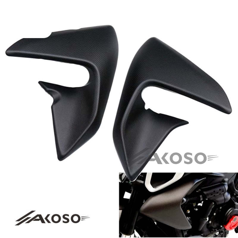 AKOSO 2023 Ducati Diavel V4 Carbon Fiber Upper Side Panels Cover Motorcycle Decorative Cover