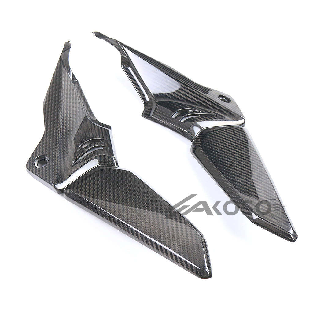 AKOSO 2019+ Honda CB650R CBR650R Carbon Fiber Fuel Gas Tank Side Panel Fairing Cover Guard Protector