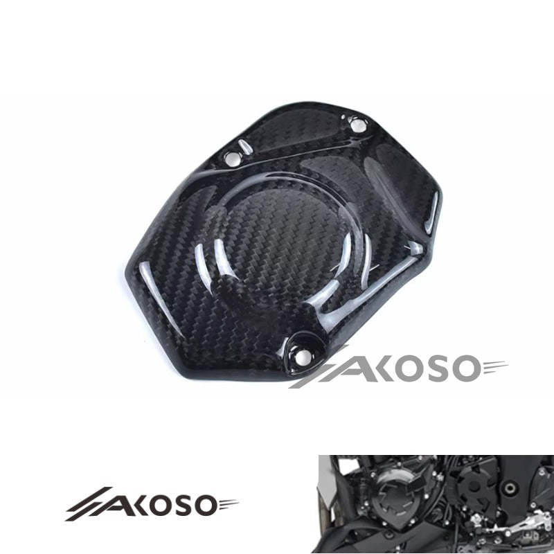 AKOSO 2014+ Kawasaki Z1000 Carbon Fiber Motorcycle Engine Cover Guard Fairing Clutch Cover