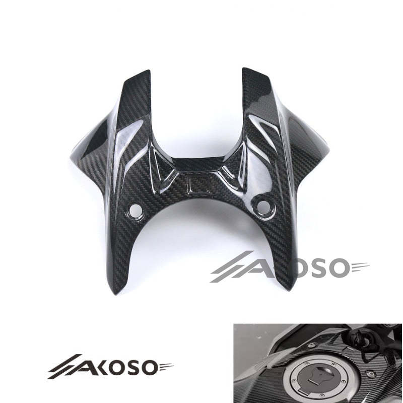 AKOSO 2014-2018 Honda CB650F CBR650F / 2019+ CB650R CBR650R Carbon Fiber Fairing Fuel Tank Cover Protector