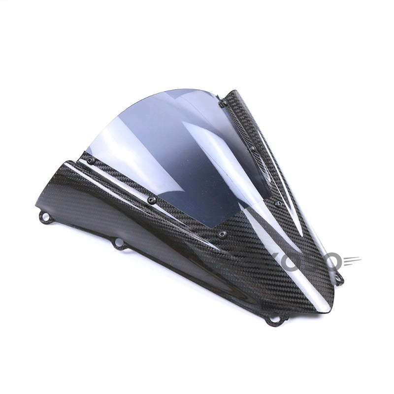 AKOSO 2015-2024 Kawasaki Ninja H2 H2R Carbon Fiber Motorcycle Front Wind Deflectors Windshield Windscreen