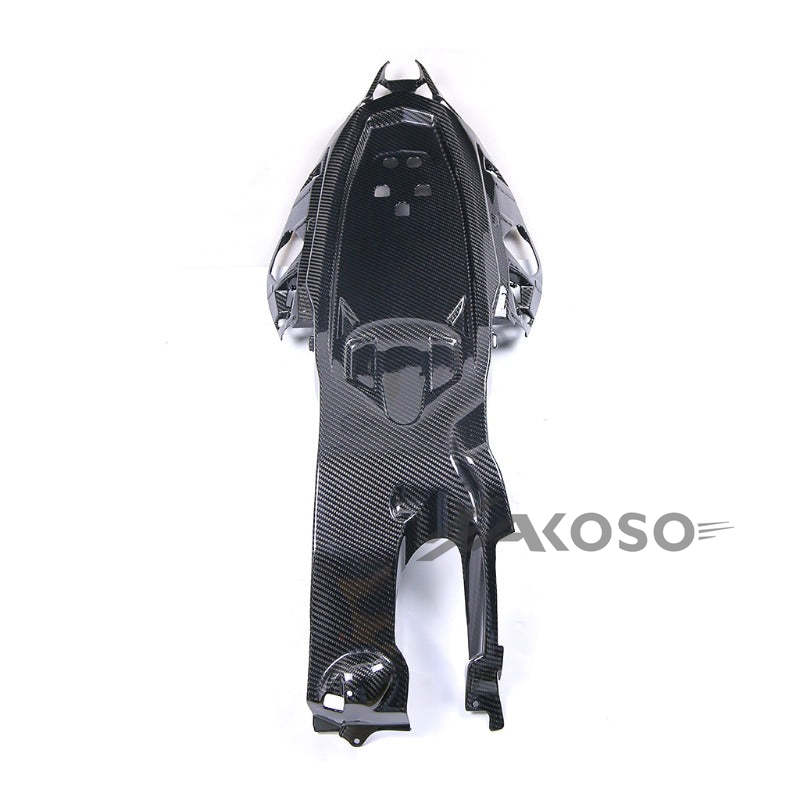 AKOSO 2021-2024 Kawasaki ZX10R ZX-10R Carbon Fiber Motorcycle Rear Tail Seat Cover Under Tray Panel Fairing