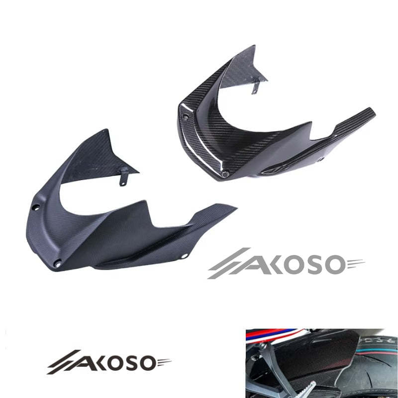 AKOSO 2021-2024 Honda CBR1000RR-R Carbon Fiber Rear Wheel Mud Flap Splash Rear Fender Hugger Mudguard Motorcycle