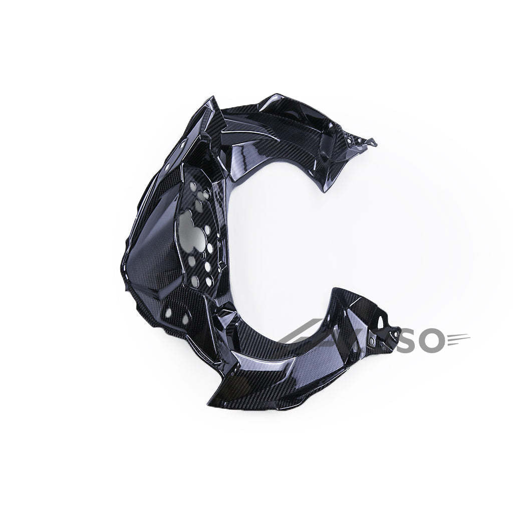 AKOSO 2018-2024 Kawasaki Ninja 400 Carbon Fiber Front Dashboard Cover Inner Panel Cowl Fairing Motorcycle