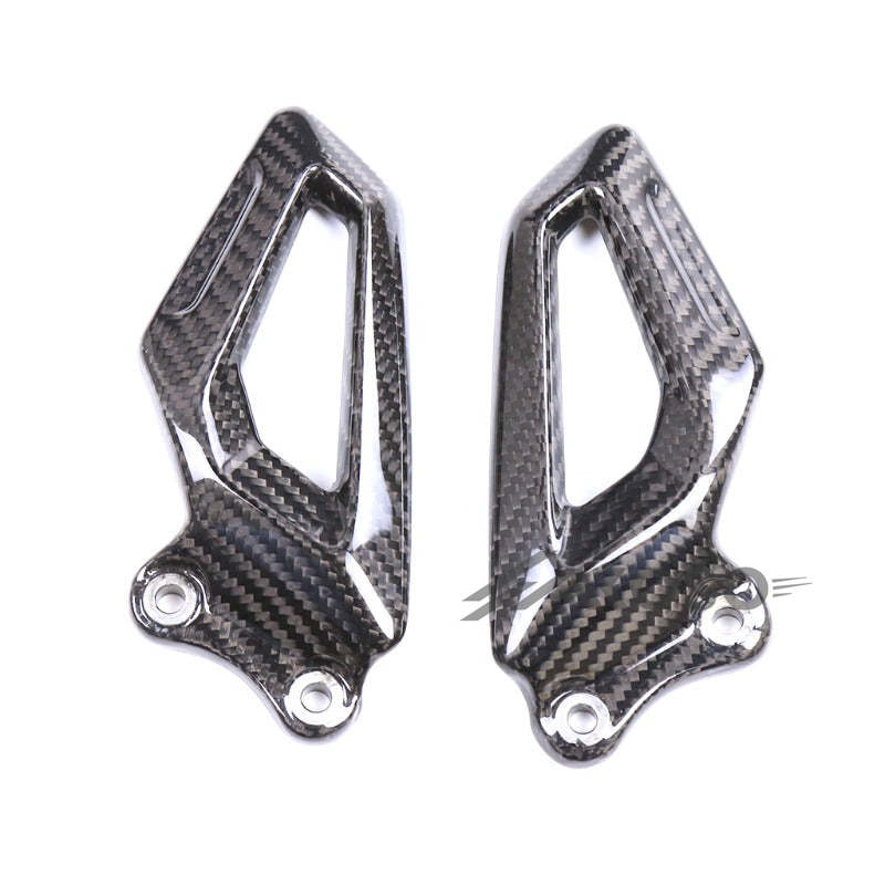 AKOSO 2019-2022 BMW S1000RR Carbon Fiber Rearset Plate Foot Peg Protector Motorcycle Heel Guard