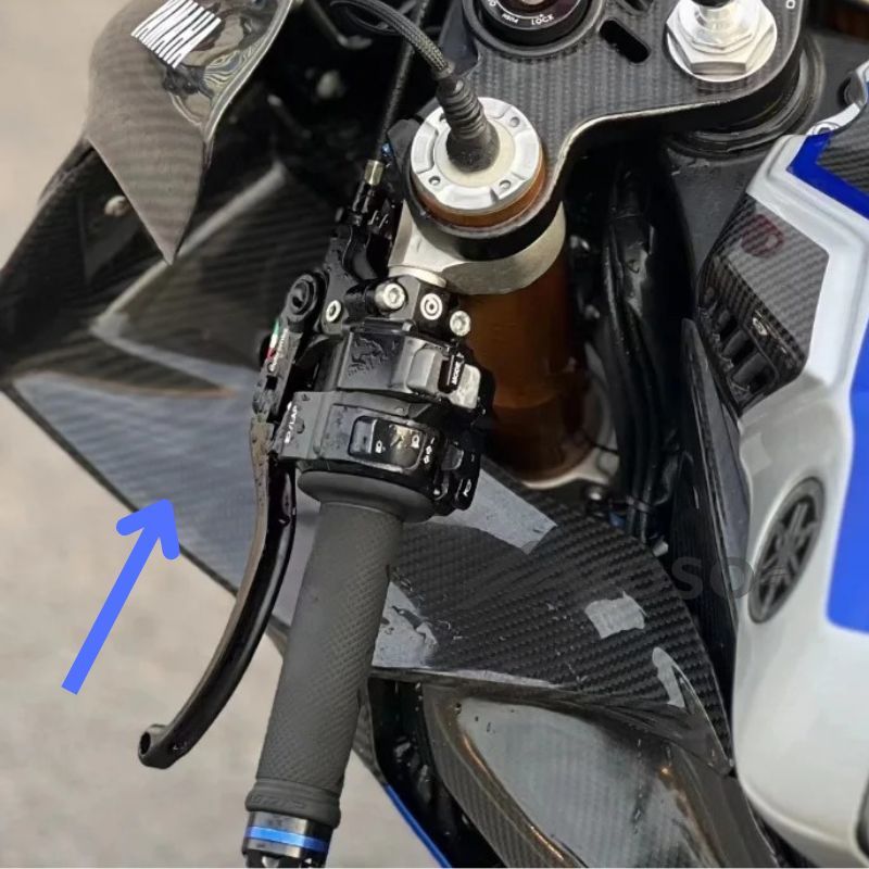 AKOSO 2020+ Yamaha R1 R1M Carbon Fiber Dashboard Instrument Meters Side Panels Covers Fairing