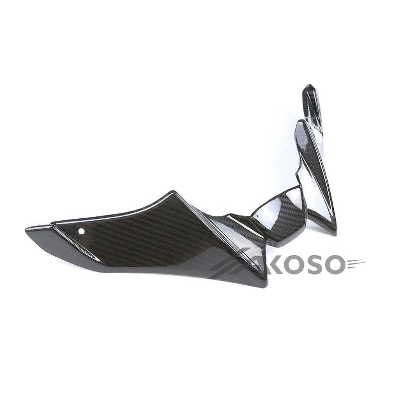 AKOSO 2021-2024 Yamaha MT09 FZ09 Carbon Fiber Front Beak Extension Cover Wing Spoiler