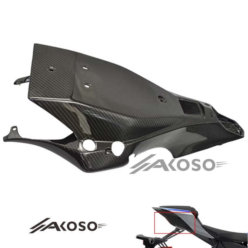 AKOSO 2017-2024 Yamaha R6 Carbon Fiber Rear Seat Panel Tail Rear Seat Lower Panel Fairing