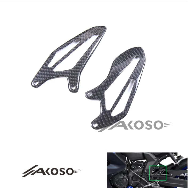 AKOSO 2022-2024 Yamaha R7 Carbon Fiber Fairing Heel Guards Plate Protector