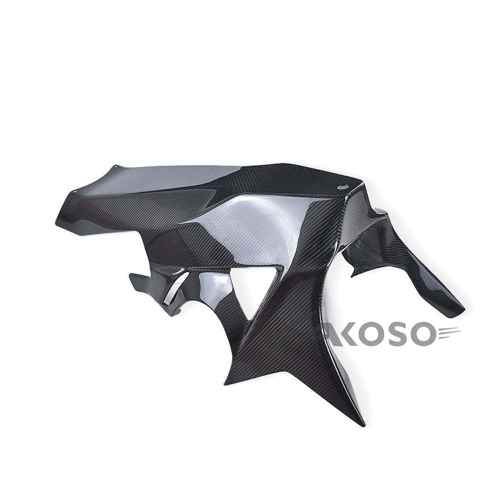 AKOSO 2015-2018 BMW S1000RR Motorcycle Carbon Fiber Side Under Fairing Panel Belly Pan Panel Cowl Fairing