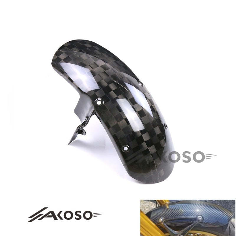 AKOSO 2018-2024 Kawasaki Z900RS Carbon Fiber Motorcycle Fairing Front Wheel Fender Hugger Mudguard