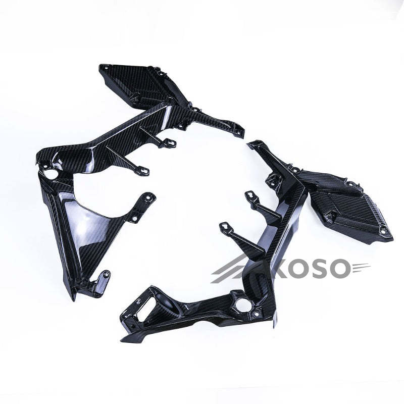 AKOSO 2014-2018 Honda CB650F CBR650F Carbon Fiber Motorcycle Fairing Side Panels Frame Cover