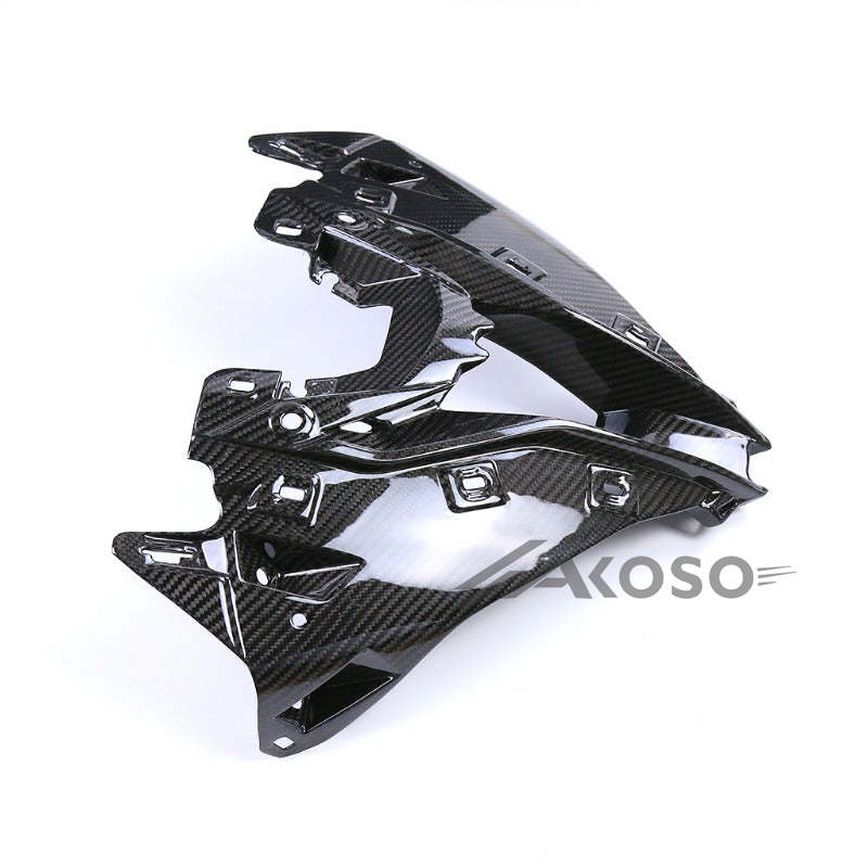 AKOSO BMW S1000RR 2019-2022 Carbon Fiber Upper Front Nose Fairing Cowl Head Intake Cover Panel