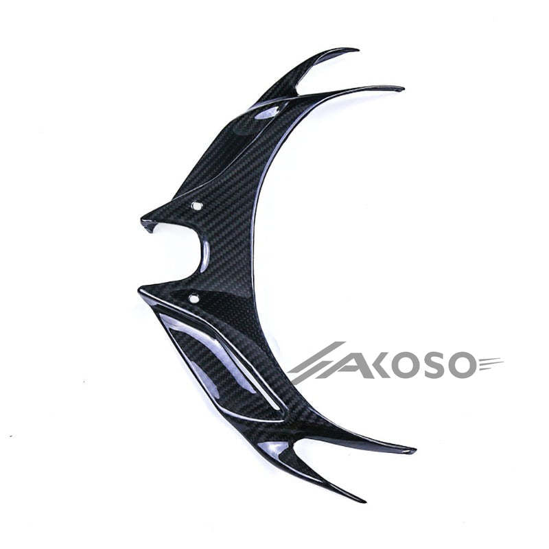 AKOSO 2018-2024 Kawasaki Ninja 400 Carbon Fiber Motorcycle Front Fairing Aerodynamic Wing Cover