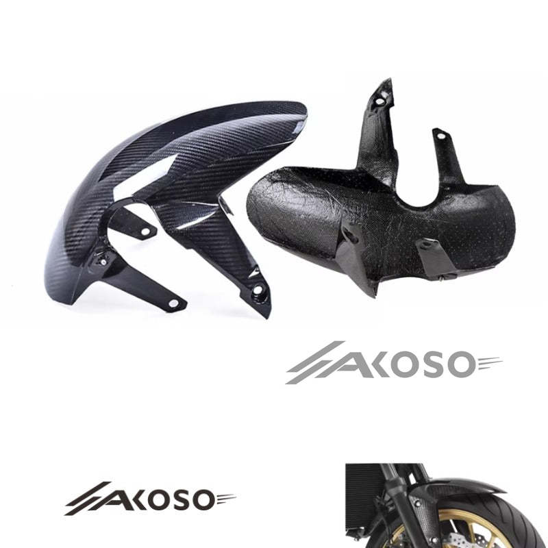 AKOSO Honda CBR650R 2019+ / CB650R 2021+ Carbon Fiber Front Fender Hugger Mudguard