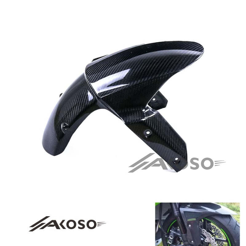 AKOSO Kawasaki Z1000 2014+ Carbon Fiber Front Fender Hugger Mudguard