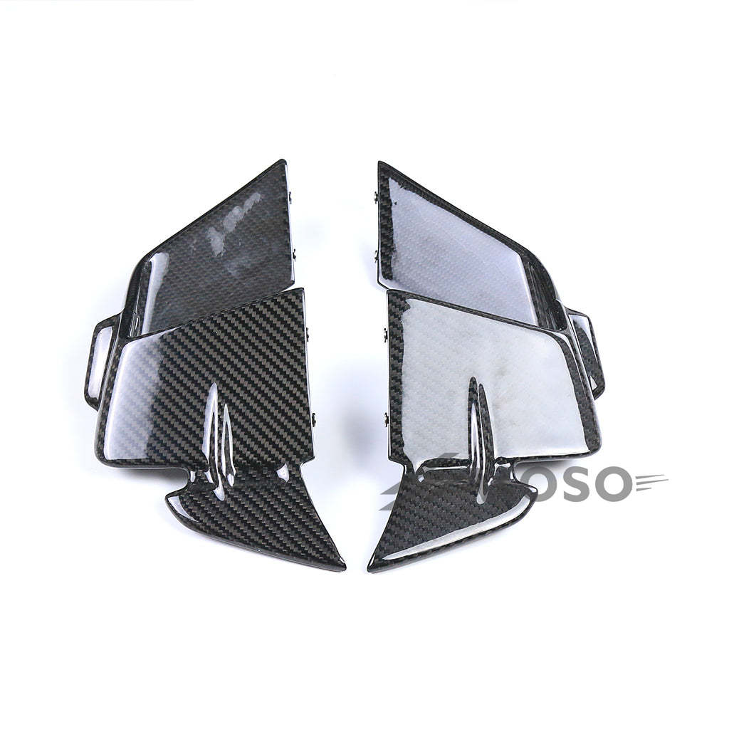 AKOSO 2023 2024 BMW S1000RR Carbon Fiber Winglets Side Panels Fixed Wings Fairing Motorcycle