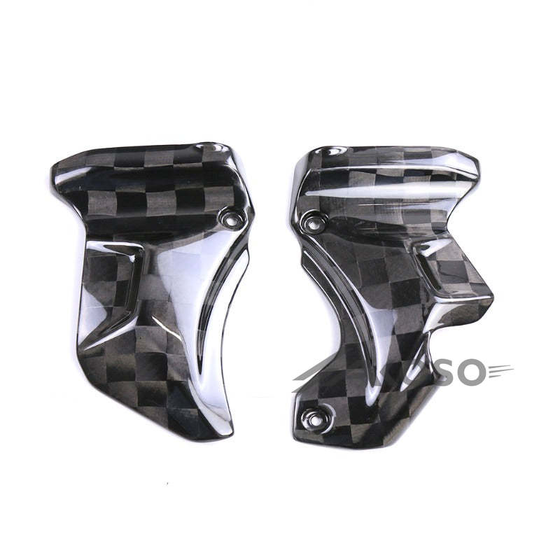 AKOSO 2018-2024 Kawasaki Z900RS Carbon Fiber Front Frame Covers Side Panels Steering Bar