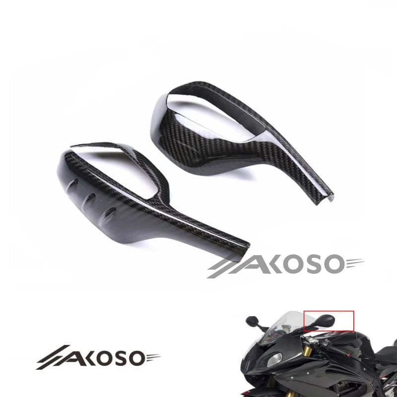 AKOSO 2019-2022 BMW S1000RR Motorcycle Carbon Fiber Rear View Mirror Covers