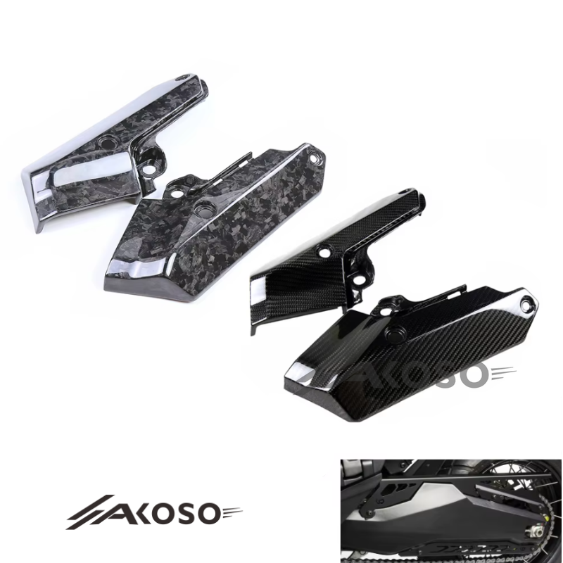 AKOSO 2017-2019 Honda XADV 750 Carbon Fiber Chain Bottom Side Panel Covers Motorcycle Accessories