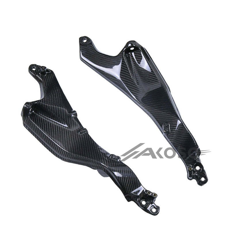 AKOSO 2015-2024 Kawasaki Ninja H2 H2R Carbon Fiber Motorcycle Rear Seat Side Plate Panels Frame Fairings