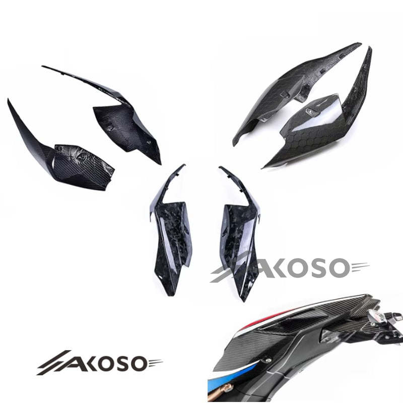 AKOSO 2019-2022 BMW S1000RR Carbon Fiber Rear Fairings Motorcycle Rear Passenger Seat Side Panels