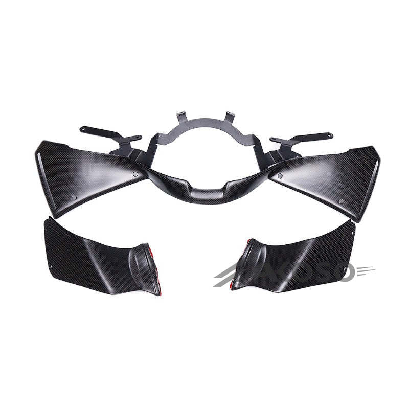 AKOSO 2021-2024 Honda CBR1000RR-R Carbon Fiber Fixed Wings Air Deflector Aerodynamic Winglets Spoiler