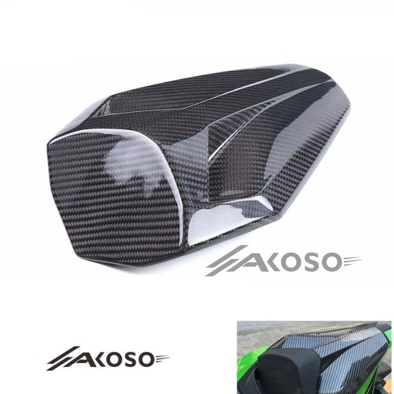 AKOSO 2020+ Kawasaki Ninja ZX-4R ZX-4RR Carbon Fiber Motorcycle Passenger Rear Tail Seat Cowl Cover Fairing