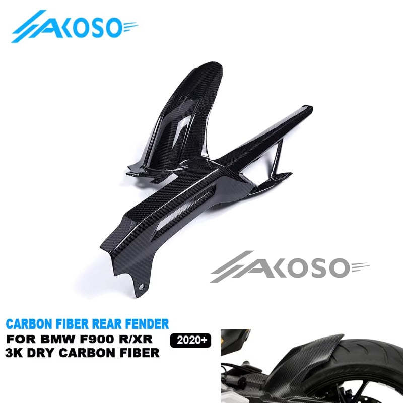 AKOSO BMW F900XR F900R 2020-2024 100% Carbon Fiber Rear Fender Chain Guard Fairing