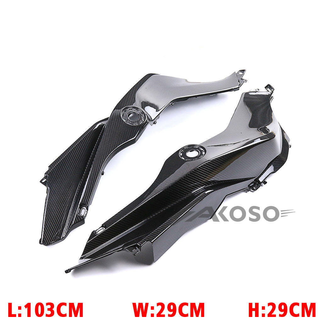 AKOSO BMW S1000XR 2020-2024 Carbon Fiber Fuel GasTank Side Panels