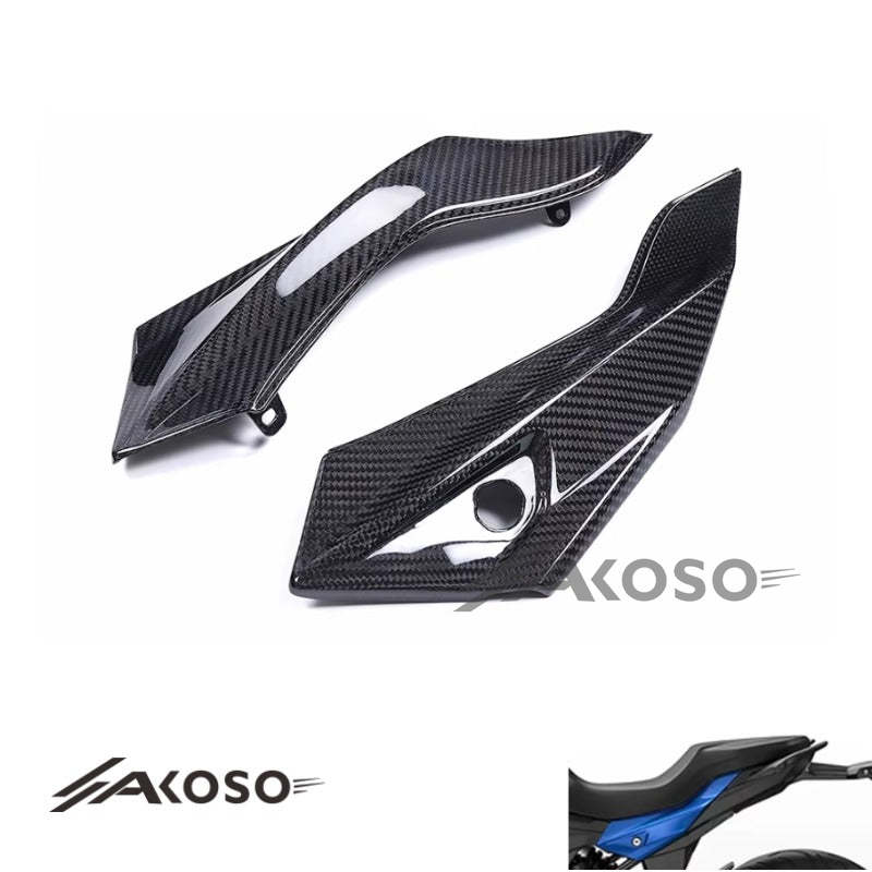 AKOSO BMW F900R F900XR 2020- 2024 Carbon Fiber Motorcycle Rear Seat Side Panel Fairing