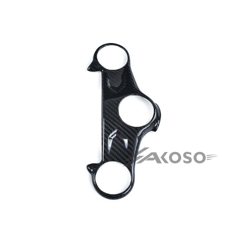 AKOSO 2019+ Honda CB650R CBR650R Carbon Fiber Front Fork Bridge Fairing Steering Head Cover Fairing Kits