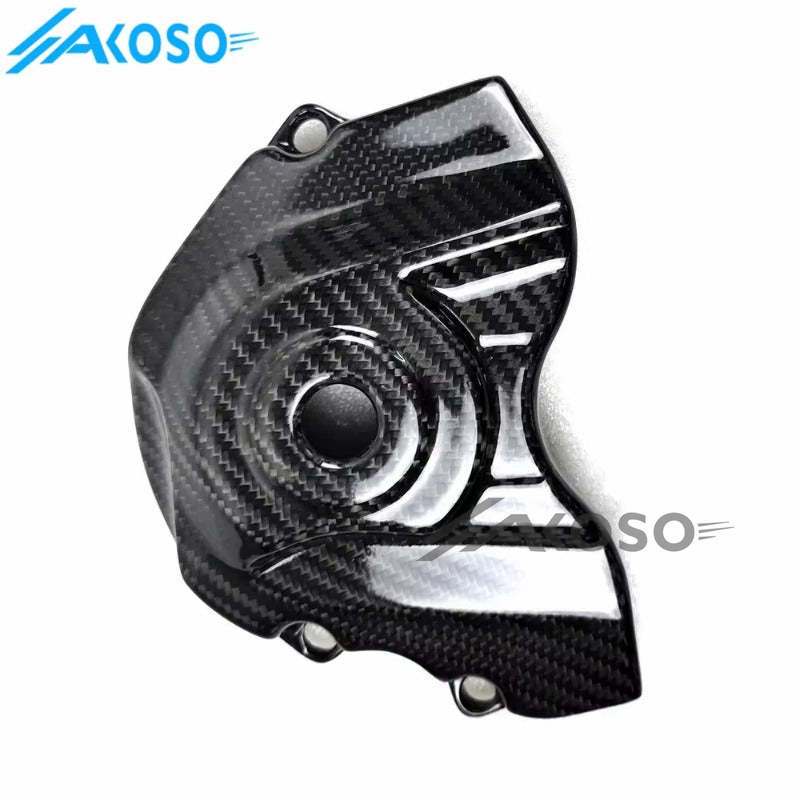 AKOSO 2016-2020 Kawasaki Ninja ZX10R ZX-10R Carbon Fiber Motorcycle Accessories Front Sprocket Cover Guard