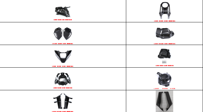 AKOSO Custom Order - MT09 2024+ Forged Carbon Fiber 11 Parts