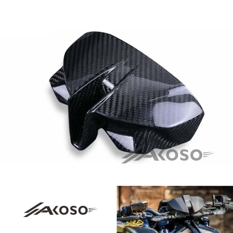 AKOSO 2018-2024 KTM 790 890 Duke Carbon Fiber Motorcycle Front Dashboard Cover Cockpit Fairing