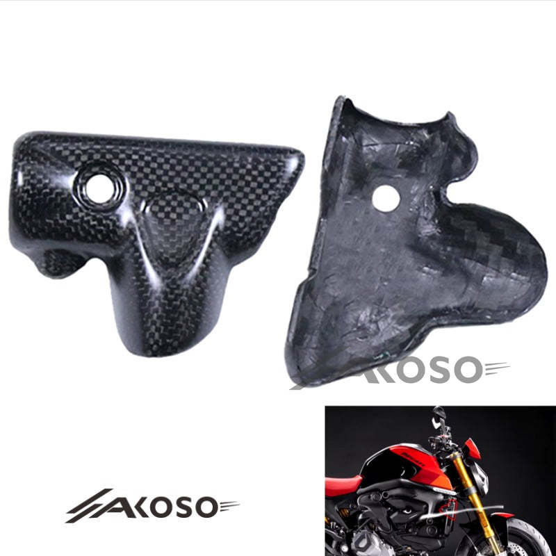 AKOSO 2021+ Ducati Monster 937 Carbon Fiber Motorcycle Accessories Water Tank Side Panel