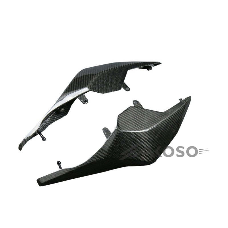 AKOSO 2014-2018 Honda CB650F CBR650F / 2019+ CB650R CBR650R Carbon Fiber Motorcycle Rear Side Tail Seat Fairing Cover Cowl