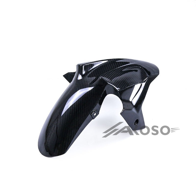 AKOSO 2018-2024 Kawasaki Ninja 400 Carbon Fiber Motorcycle Front Fairing Hugger Fender Mudguard