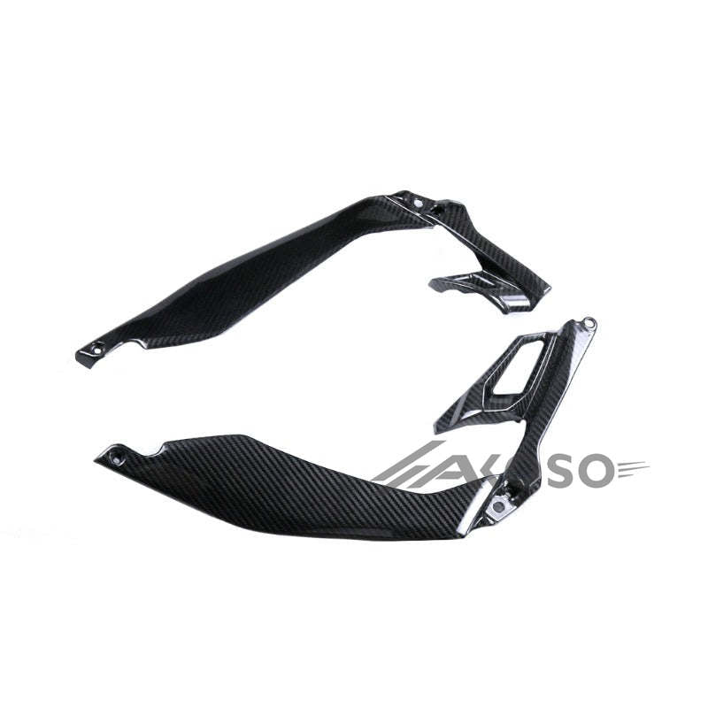 AKOSO 2014-2019 Kawasaki Z1000 Carbon Fiber Motorcycle Frame Side Panel Under Mid Cowl Fairing Fuel Tank Cover For