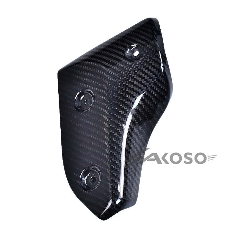 AKOSO 2017-2024 Yamaha TMAX 530 560 Carbon Fiber Muffler Exhaust Pipe Protector Heat Shield Cover