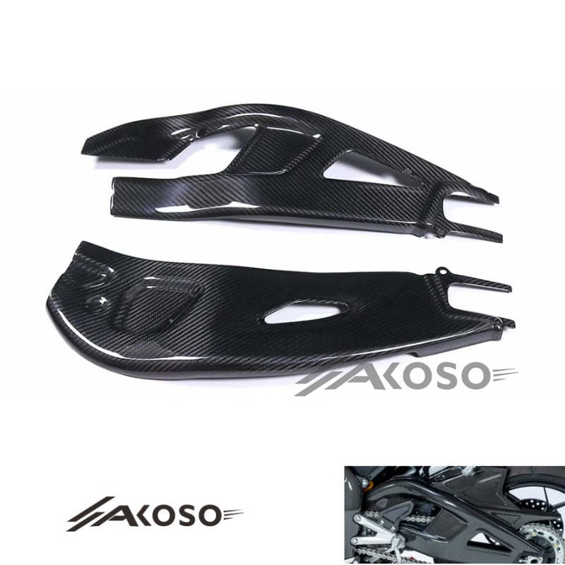 AKOSO 2021-2024 Honda CBR1000RR-R Carbon Fiber Swingarm Cover Protector Swing Arm Guard Fairings Motorcycle