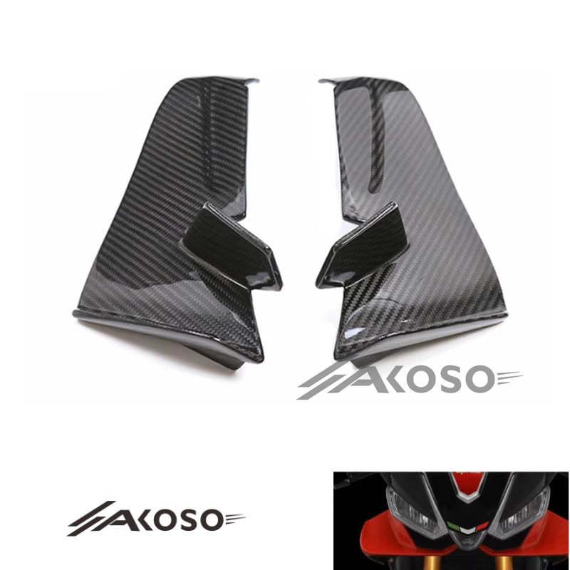 AKOSO 2021-2023 Aprilia RS660 Carbon Fiber Motorcycle Accessories Side Panels Wings