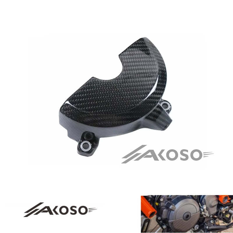 AKOSO 2017-2019 KTM 1290 Super Duke R Carbon Fiber Motorcycle Accessories Alternator Cover