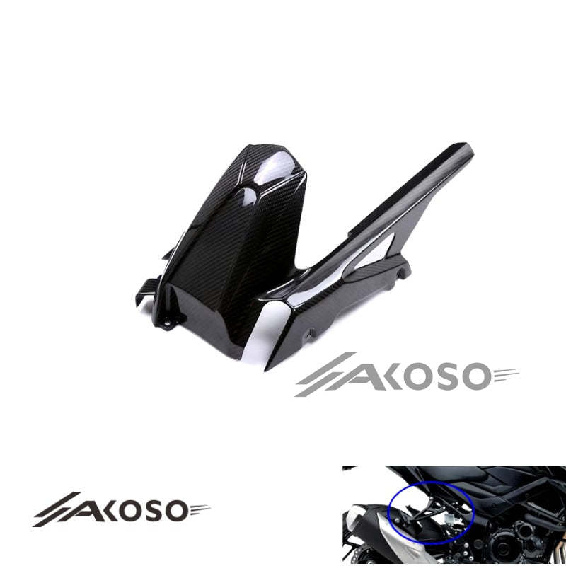 AKOSO Suzuki GSX-S 750 2017-2024 Carbon Fiber Motorcycle Accessories Rear Mudguard Fender