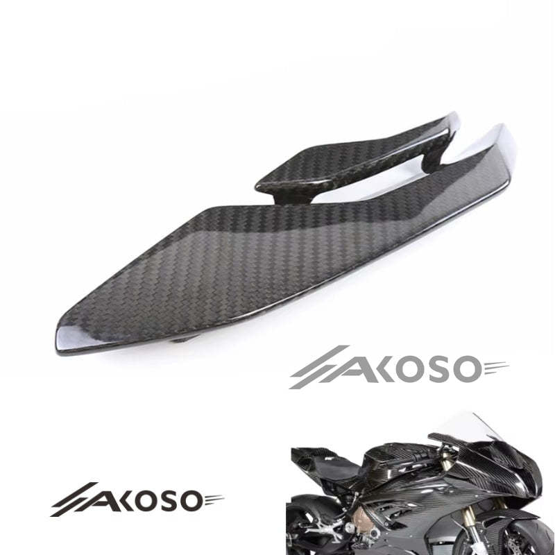 AKOSO 2023 2024 BMW S1000RR Carbon Fiber Motorcycle Right Side Fins Cover Mid Frame Panel Fairing