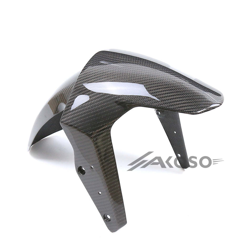 AKOSO 2021-2023 Aprilia GPR250R Front Fender Carbon Fiber Mudguard Splash Hugger Wheel Cover