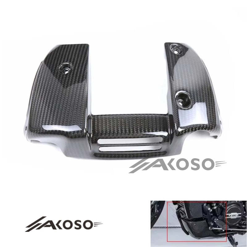 AKOSO Harley Davidson Sportster S 1250 Carbon Fiber Front Radiator Lower Spoiler Side Panel Fairing