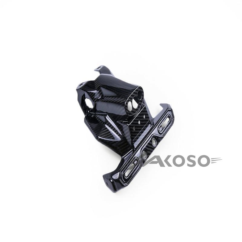 AKOSO 2018-2024 Kawasaki Ninja 400 Carbon Fiber Motorcycle Rear Fender Eliminator License Plate Signal Holder Bracket