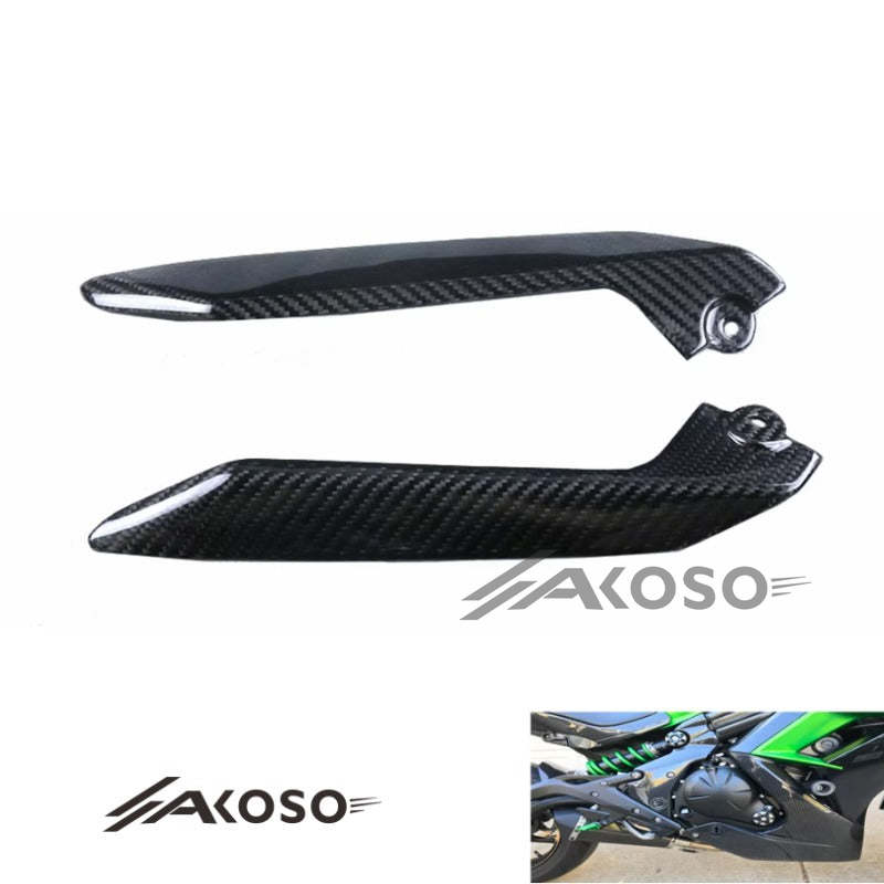 AKOSO 2014-2024 Kawasaki Ninja 650 Carbon Fiber Motorcycle Lower Guide Triangle Fairing Plate