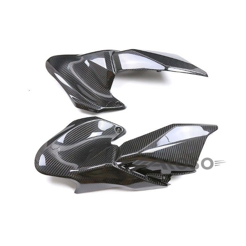 AKOSO 2020-2024 Kawasaki Z900 Carbon Fiber Motorcycle Front Fuel Tank Side Panels Plate Fairing